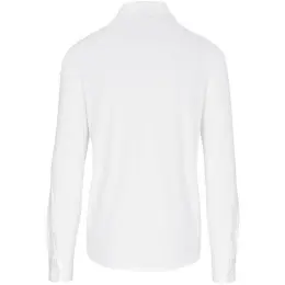Mens Long Sleeve Alex Varga Cronus Knitted Shirt White Back